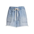 thumbnail image 2 of No Boundaries Juniors' Super High Rise Tie Front Shorts, 2 of 5