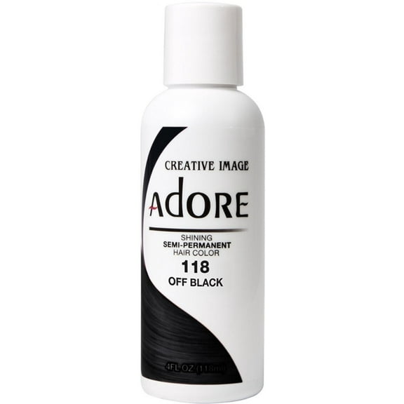 Creative Images Adore Semi-Permanent Haircolor, {118} Off Black 4 oz
