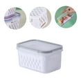 thumbnail image 4 of QTOCIO Organization And Storage, Fruit Vegetable Storage Containers For Fridge Draining Fresh Storage Containers Large Organizer Bins With Lid & Colander, 4 of 4