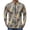 Brown, variant on Realistic Forest Camo Quarter Zip Pullover for Men, Long Sleeve Moisture Wicking Hunting Fishing Jersey - Lightweight Quick Dry Outdoor Athletic Base Layer Top Bronze XXXL