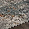 thumbnail image 6 of Mark&Day Area Rugs, 7ft Round Coal Modern Denim Area Rug, Grey Blue Brown Carpet for Living Room, Bedroom or Kitchen (6'7" Round), 6 of 7