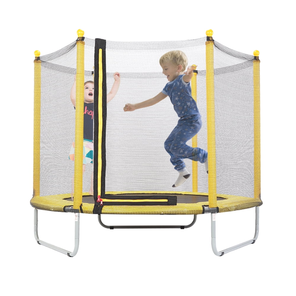 small toddler trampoline with net