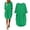 Green, variant on Oversized Baggy Midi Dress for Women Crew Neck Casual Loose Summer Dress with Pockets Basic Ladies Gown Knee Length Sundress