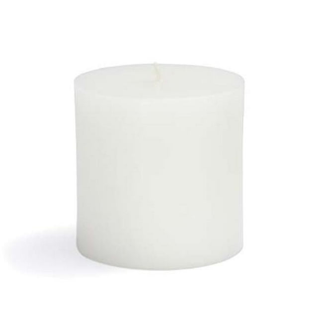 CPZ-071-12 3 x 3 in. White Pillar Candles -12pcs-Case- Bulk