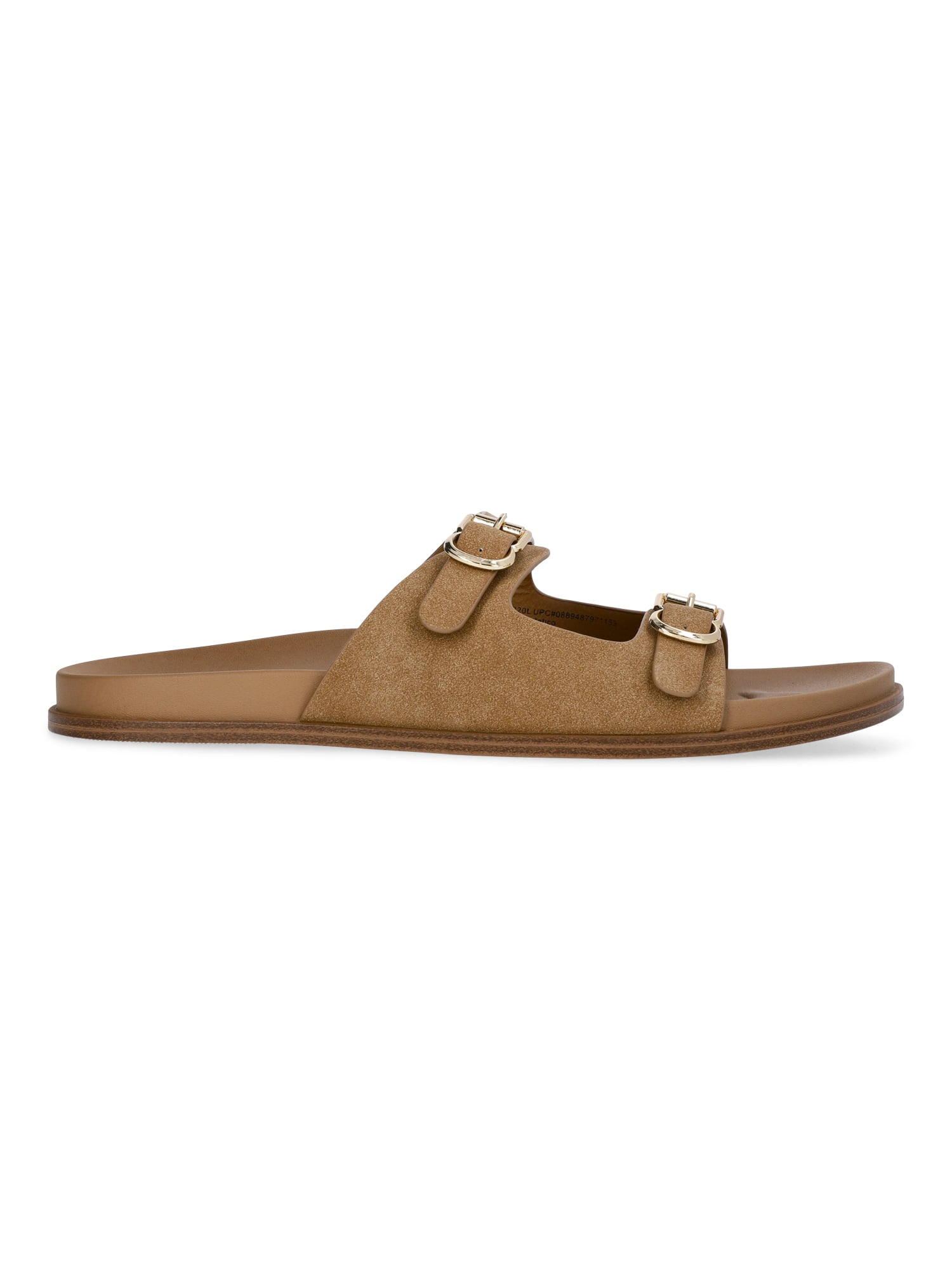 Free Assembly Women's Double Strap Footbed Slide Sandals