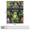 thumbnail image 4 of FUMJ Funny Frog Blanket for Girl Boy Frogs are My Spirit Animal Throw Blanket Frog Stuff Super Soft Cozy Flannel Plush Cute Frogs Blankets for Couch Sofa Bed Gifts for Women Kids Frog Loves, 4 of 6