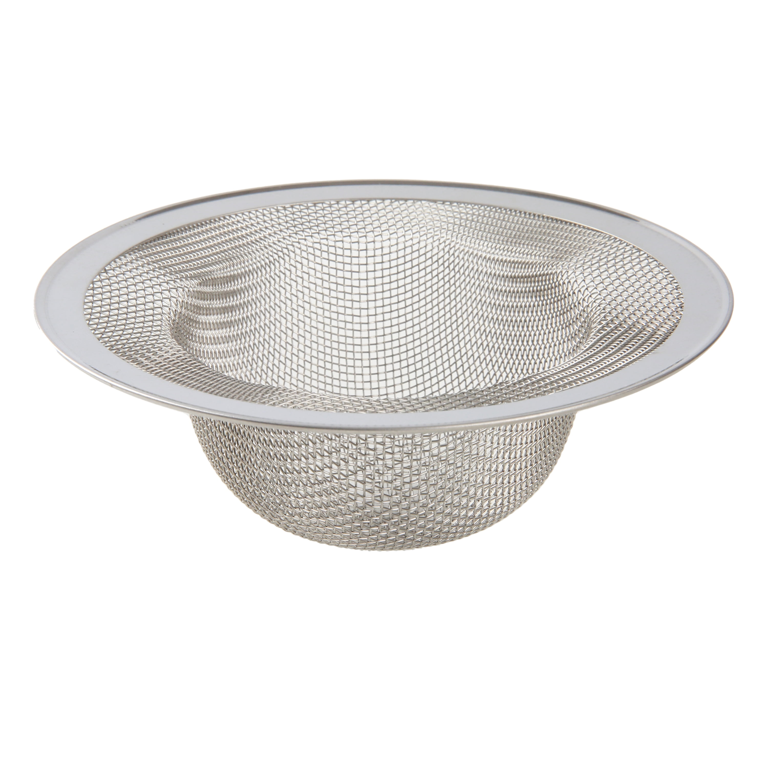 (3 pack) Mainstays Multiple Size 3 Pack Stainless Steel Mesh Drain Strainers Silver