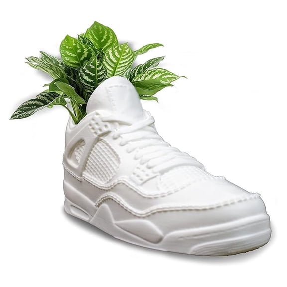 Sneaker J4 Planter Pot - 3D Printed - & Pencil Holders - Plant Pot for Indoor Plants - Planter for Indoor - Made in USA - Decorative Planter - Sneakerhead Plant Pot