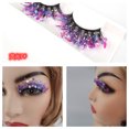 thumbnail image 1 of Xiao Hua Pestañas postizas de visón esponjosas con lentejuelas y purpurina, ideales para cosplay, fiestas de Año Nuevo, maquillaje de escenario (estilo brillante, Q-07), 1 of 3