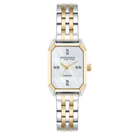 Anne Klein New York Two Tone Diamond Octagon Women's Watch 12/7751MPTT