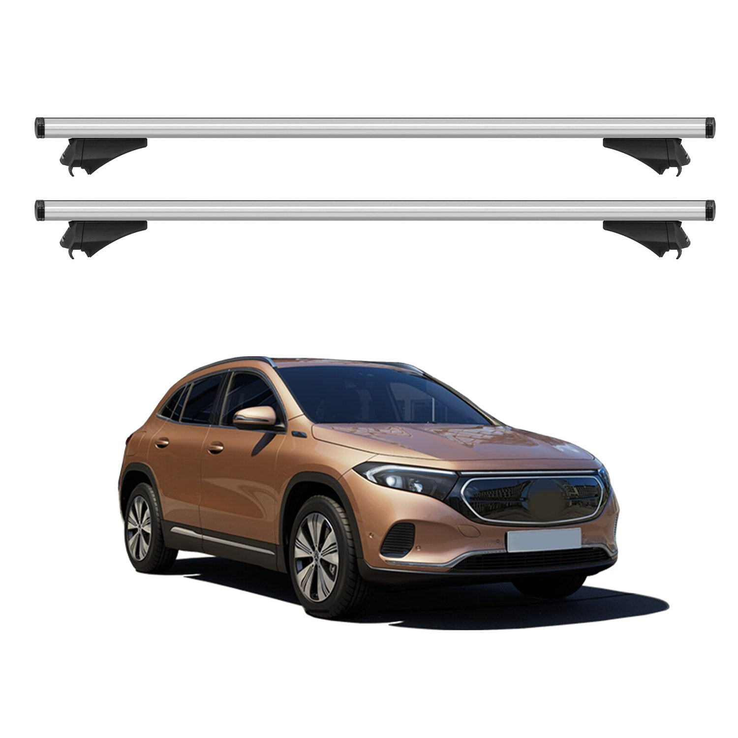 Roof Rack For Mercedes EQA H243 20212023 Cross Bars Carrier Alu Silver