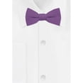 thumbnail image 3 of Jacob Alexander Young Boys' Solid Color Pre-Tied Adjustable Banded Bow Tie - Wisteria, 3 of 5