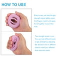 thumbnail image 4 of Uxcell Hand Grip Strengtheners, 5-10kg Silicone Grip Strength Training for Stress Relieve & Rock Climbing, Pink, 4 of 6