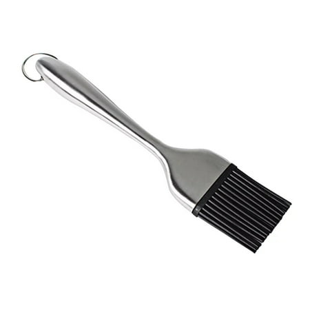 

PEACNNG Sauce Basting Brush Barbecue BBQ Grill Pastry Brush Heat Resistant Baking Cooking Silicone Long Brush Stainless Steel Handles