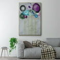 thumbnail image 2 of Silver Bouquet Framed Premium Gallery Wrapped Canvas - Ready to Hang - 25 x 37 - Gold Floating Frame, 2 of 9