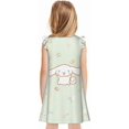 thumbnail image 4 of Cinnamoroll Chemise de Nuit Douce à Manches à Volants pour Filles, Pyjama une Pièce, 4 of 8