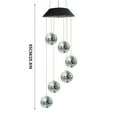 thumbnail image 3 of Solar Wind Chime Light with 7-Color LED and Maple Leaf Design for Outdoor Patio Garden Decor, 3 of 9