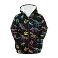 thumbnail image 5 of Chaqlin Skeleton Dinosaur Teens Lightweight Hooded Jacket Long Sleeve Comfy with Pockets Casual Loose Sweatshirt Girls Size 14-16, 5 of 7