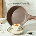 thumbnail image 4 of Carote Nonstick Granite Cookware Sets, 8Pcs Brown Pots and Pans, Induction Kitchen Cooking Set, 4 of 8