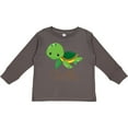 thumbnail image 3 of Inktastic Little Turtle Boys or Girls Long Sleeve Toddler T-Shirt, 3 of 5