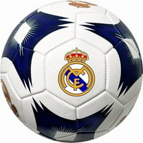 Real Madrid Soccer Ball, Size 4, White/Blue, Official Licensed