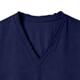 thumbnail image 3 of Mens Distressed Linen Shirts Short Sleeve V Neck Tee Shirt Vintage Linen Tops Solid Color Basic T-Shirts Summer Everyday Wear Lightweight Regular Fit Casual Tshirt for Streetwear, 3 of 6