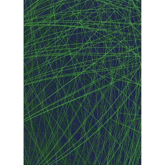 Ahgly Company Machine Washable Indoor Rectangle Transitional Night Blue Area Rugs, 2' x 4'