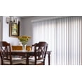 Vertical Blinds Replacement Slats Heavy Duty PVC Smooth Curved (White