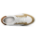 thumbnail image 4 of CMR CHAMARIPA Elevator Shoes For Men - White Leather Casual Shoe That Make You Taller 7CM / 2.76 Inches, 4 of 9