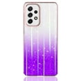 thumbnail image 4 of Samsung Galaxy A33 5G Case, Rosebono Bling Glitter Sparkle Laser Purple Ultra Transparent Skin Cover Shockproof Case for Samsung Galaxy A33 5G, 4 of 4