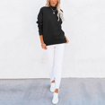 thumbnail image 3 of Sweat-shirt Décontracté Manches Longues pour Femmes Haut Sweat-Shirt à Col Roulé Léger avec Poche, 3 of 5