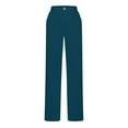 thumbnail image 6 of Women's Business Casual Slacks Solid Color Slacks With Pockets Womens Business Casual Elastic Work Pants Women's Dress Pants Navy XXL, 6 of 7