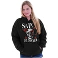 thumbnail image 3 of Spiritual Skull Saint or Sinner Hoodie Sweatshirt Women Men Brisco Brands M, 3 of 6