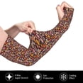thumbnail image 3 of Uemuo 70s Groovy Hippie Retro Printed Arm Sleeves, Cooling UV Sun Protection Sports Compression for Men/Women, 3 of 8