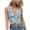Light Blue, variant on Frostluinai Denim Vest Top for Women Sleeveless V Neck Crop Jean Vests Button Down Casual Waistcoat Vests Vintage Going Out Tanks with Pocket