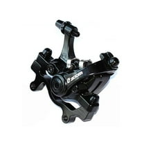 Bike Mechanical Brake Caliper with Adapter, MTB Aluminum Alloy Bilateral Drive Disc Brake Caliper, Bicycle Front Rear Brakes Calipers Device Equipped Brake Pads