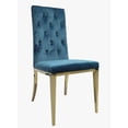 thumbnail image 1 of Silla Comedor Lulu Capitonada Azul Terzetto, 1 of 2