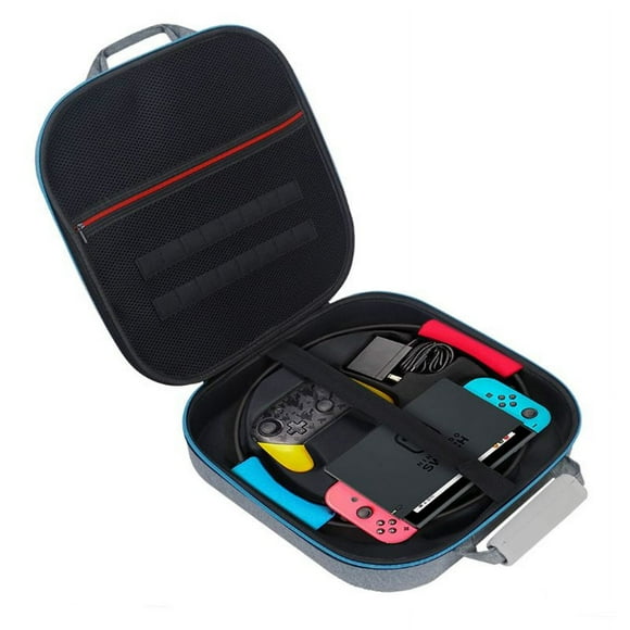 Carrying Case for Nintendo Switch Ring Fit Monster Hunter Rise Adventure,Shockproof Hard Travel Storage Bag with Handle & Shoulder S