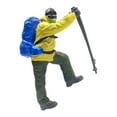 thumbnail image 2 of Figuras de personas escaladoras a escala 1/87 Figuras de personas montañeras para dioramas en miniatura amarillo y azul, 2 of 9