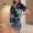 Blue, variant on Christmas Printed Short Sleeve Sleep Suit Women Top and Shorts Button Pajamas Loungewear BU1 s Short Sleeve Nightwear