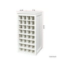thumbnail image 7 of Jopath Modular Wine Bar Cabinet With Storage Shelves With Hutch,Modular Wine Cabinet 32 Bottles, Buffet Style, Finish,Particle Board 32 Cabinet, Dark Straight Line Design White, 7 of 7