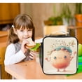 thumbnail image 6 of Square Lunch Bag 10.5*3.5*9.5 Inches Cooler Bag Lunch Bag Insulation Portable Durable Fashion Cartoon Beautiful Orange Ball, 6 of 6