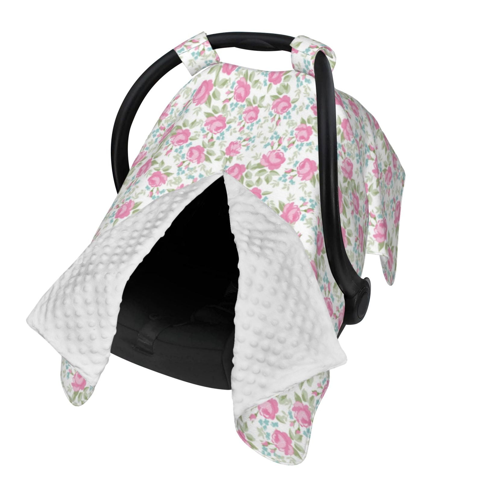 Naloa Floral Baby Car Seat Cover, Breathable Baby Carrier Cover, Multiuse Baby Carrier Cover & Nursing Breastfeeding Cover