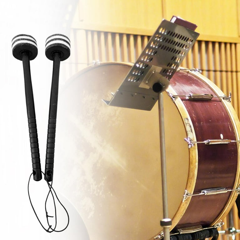 2 Pieces Drum Mallets Bass Percussion Mallets for Players Drum