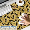 thumbnail image 2 of Long Mouse Pads for Desk,Gold Cartoon Unicorn Pattern Desk Mats on Top Of Desks, Desk Mouse Pad Extra Large with 3mm Non-Slip Base and Stitched Edge for Gaming,Office,Work,Home 47.3"x23.6", 2 of 6