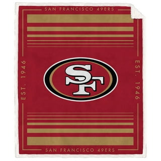 San Francisco 49ers 60'' x 70'' Acrylic Stripe Blanket with Faux