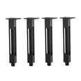 thumbnail image 4 of 4 patas para muebles, soportes para camas, tocadores, zapateros y muebles de TV. Negro 20cm, 4 of 9