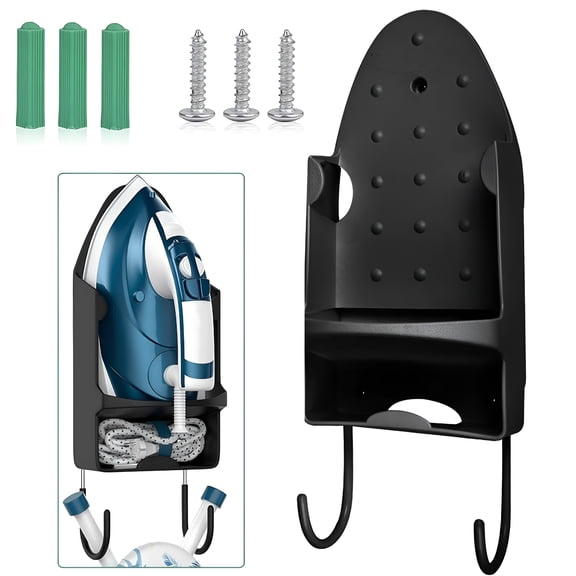 ACDANC Wall Mount Adjustable Ironing Board Holder,Black