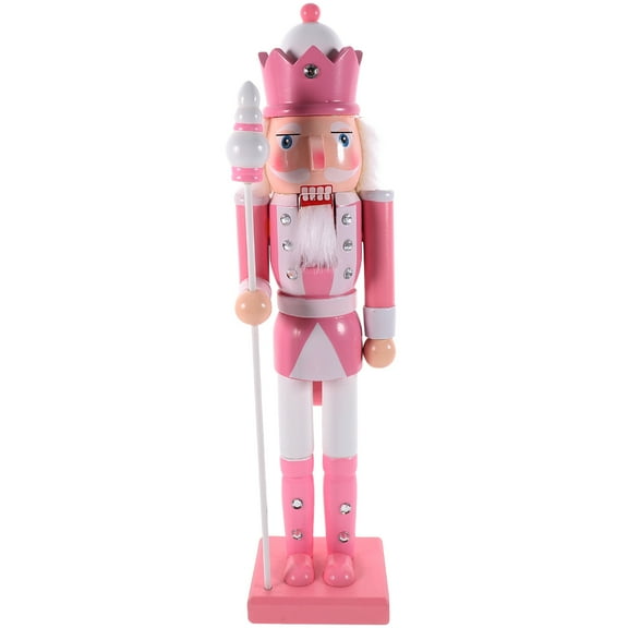 Gymnture christmas Pink Wooden Nutcracker Soldier Christmas Ornament Decoration