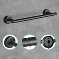 thumbnail image 2 of Aquaterior 5-Piece Bathroom Hardware Set Wall Mount 15" Towel Bar Toilet Paper Holder Hook Dark Grey, 2 of 10